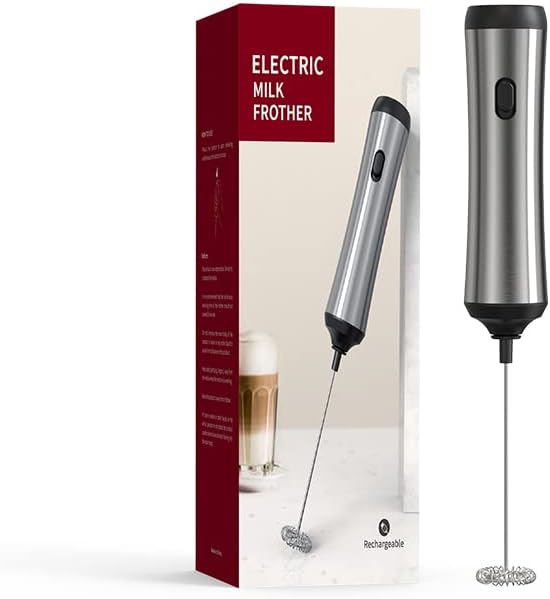 ☕ Handheld Milk Frother – Rechargeable & Portable