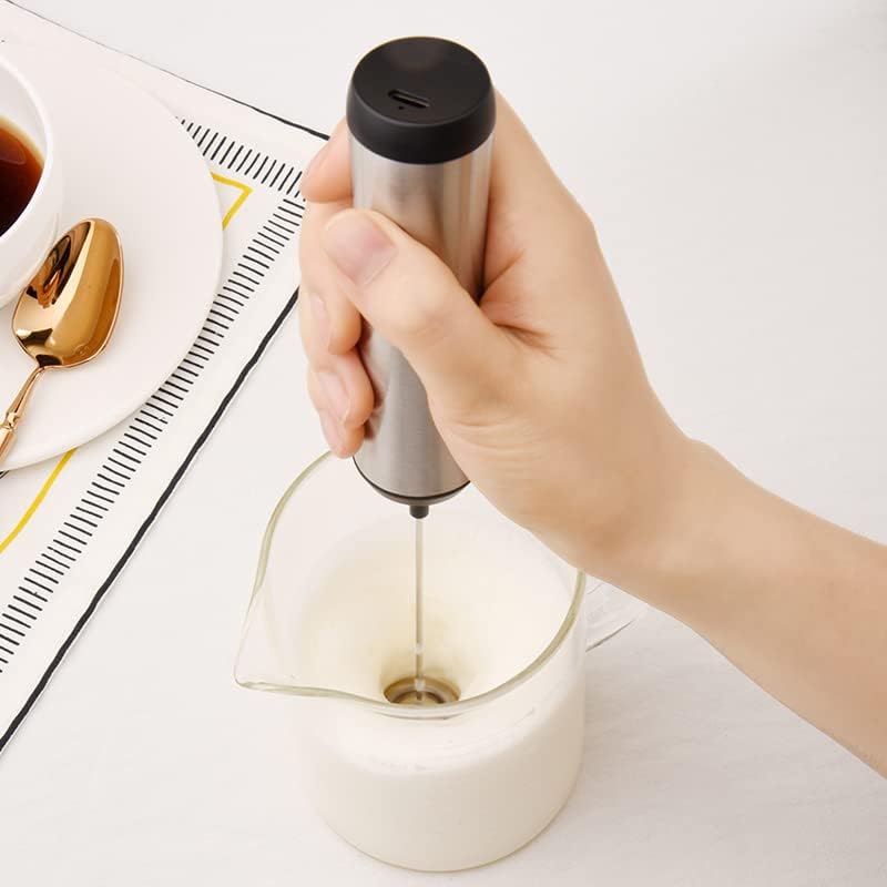 ☕ Handheld Milk Frother – Rechargeable & Portable
