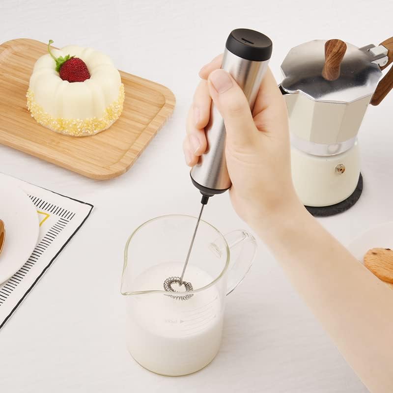 ☕ Handheld Milk Frother – Rechargeable & Portable