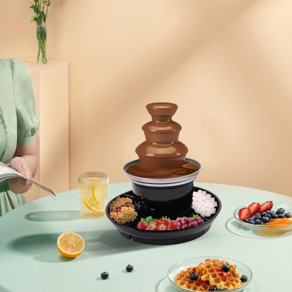 🍫 3-Tier Chocolate Fountain – Perfect for Parties & Events