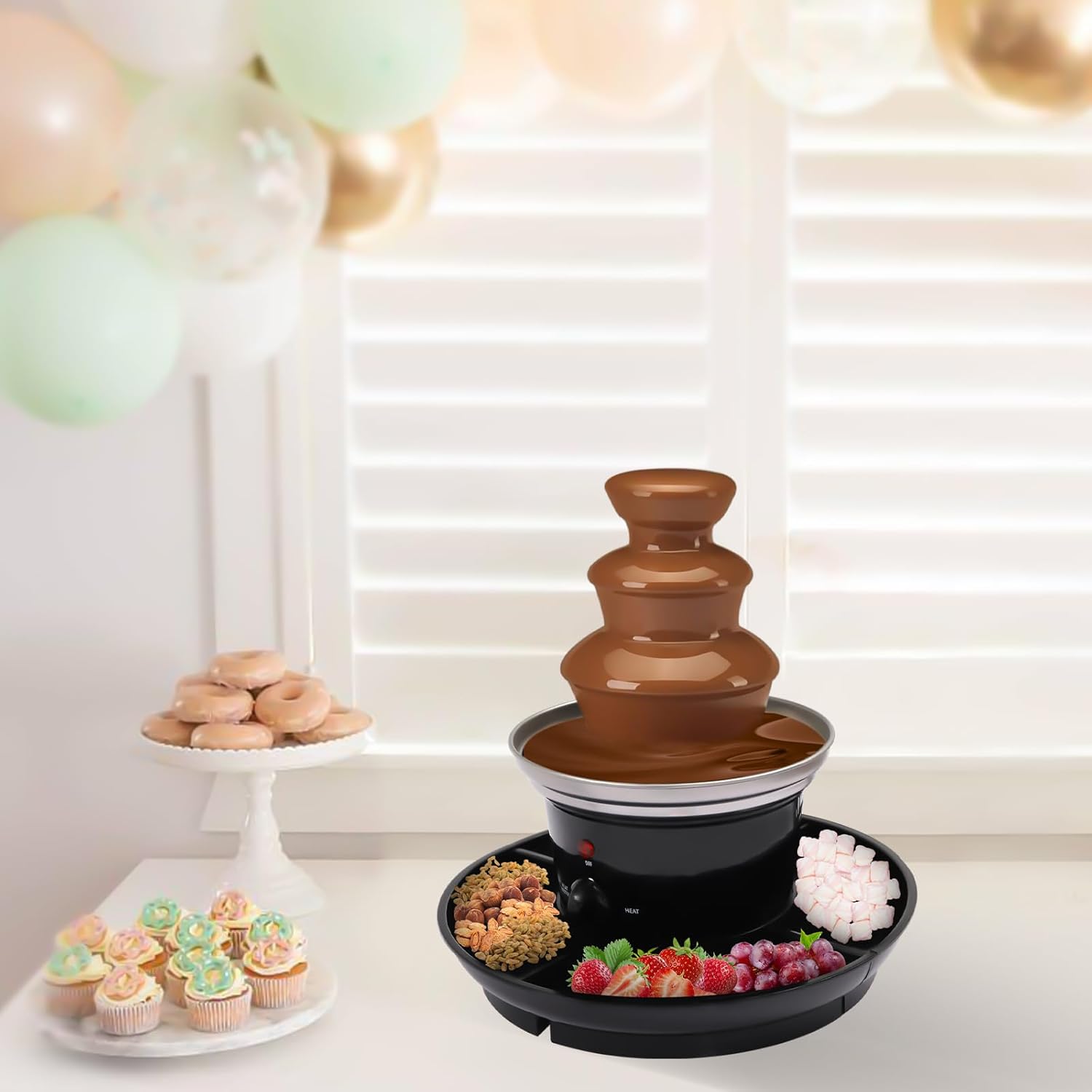 🍫 3-Tier Chocolate Fountain – Perfect for Parties & Events
