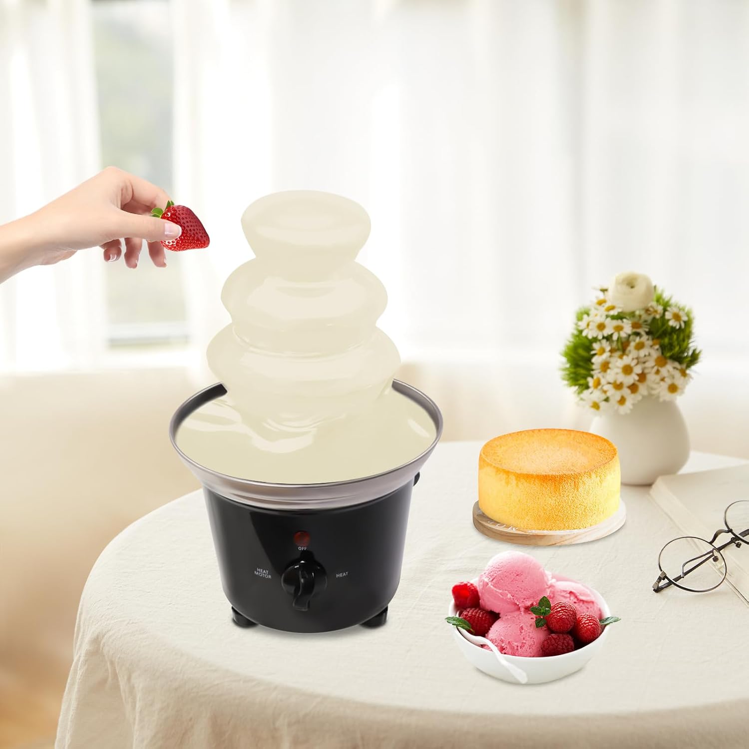 🍫 3-Tier Chocolate Fountain – Perfect for Parties & Events