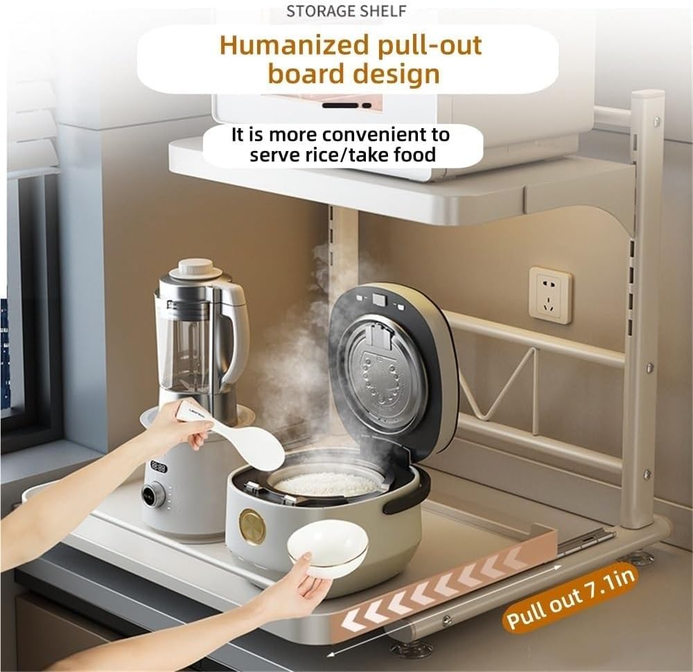 🍴 Multifunctional Microwave Organizer – Space Saver
