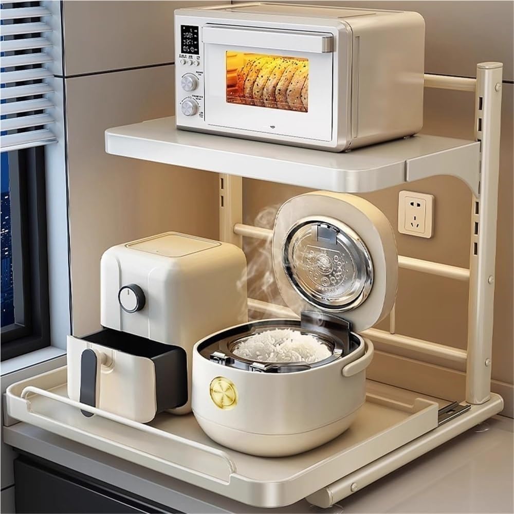 🍴 Multifunctional Microwave Organizer – Space Saver