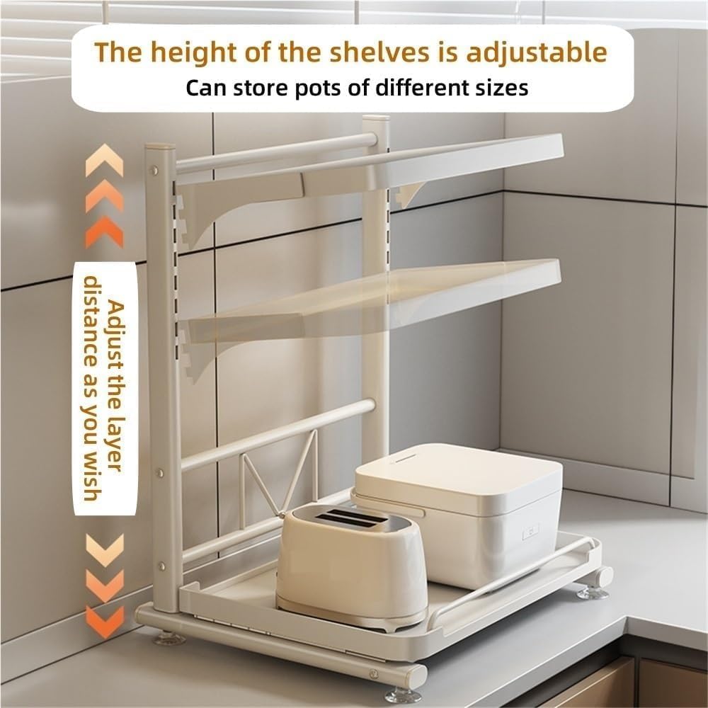 🍴 Multifunctional Microwave Organizer – Space Saver