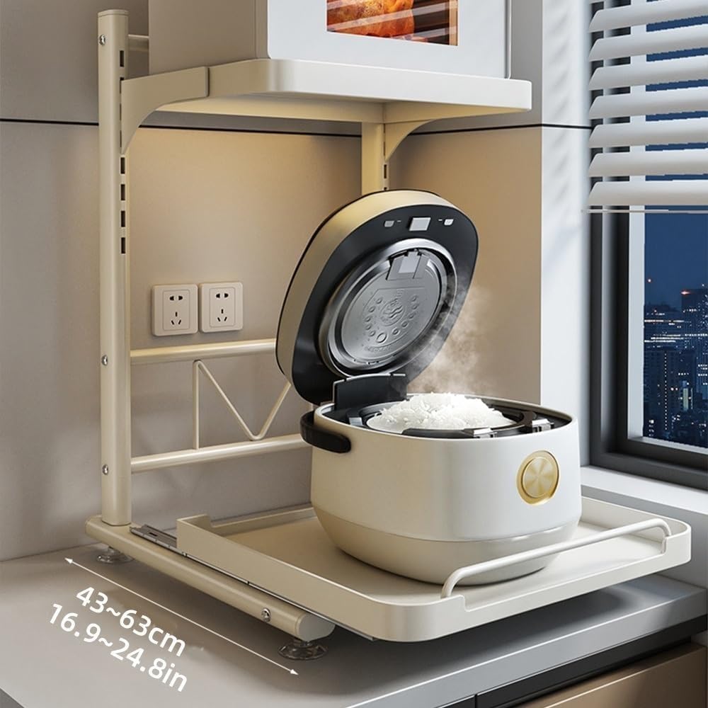 🍴 Multifunctional Microwave Organizer – Space Saver