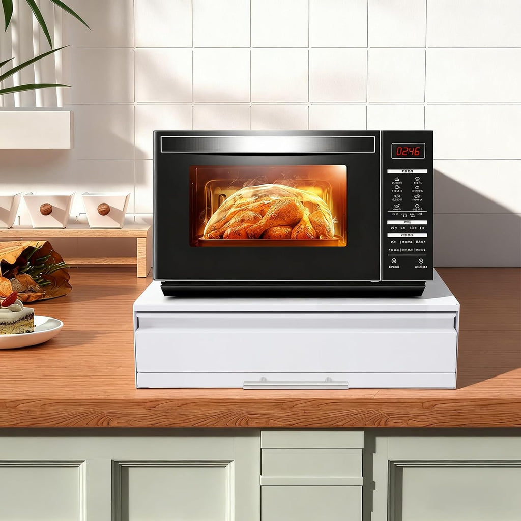 🛋️ Countertop Microwave Organizer – Space-Saving Rack