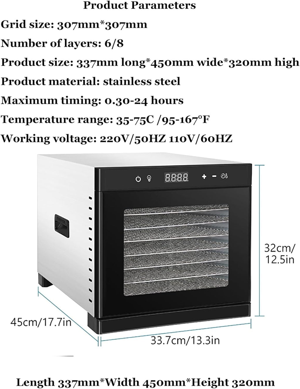 6-Tray Food Dehydrator 🍏🥩